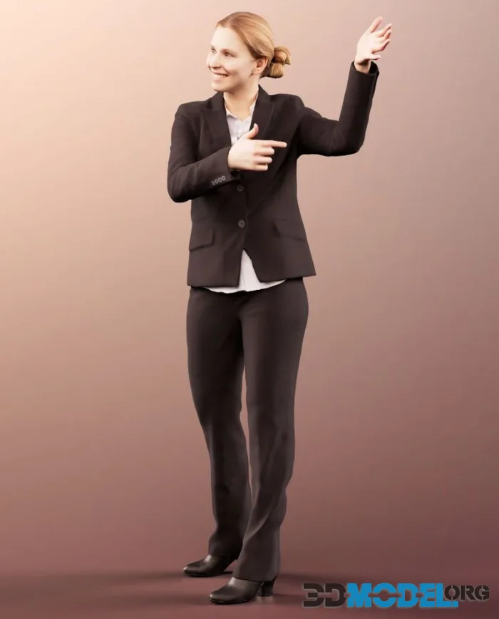 Business Woman Presenting (PBR)