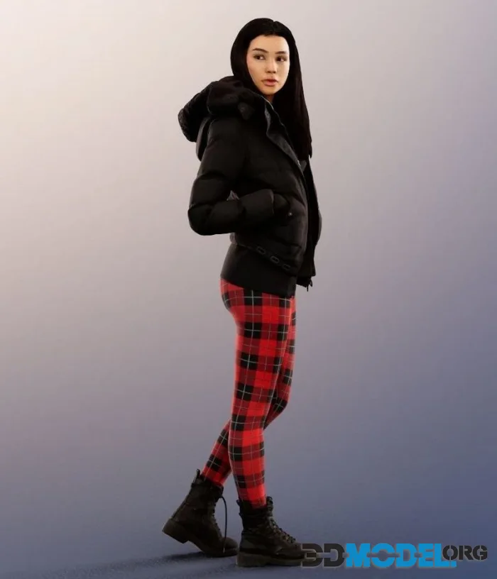 Casual Girl Walking (PBR)
