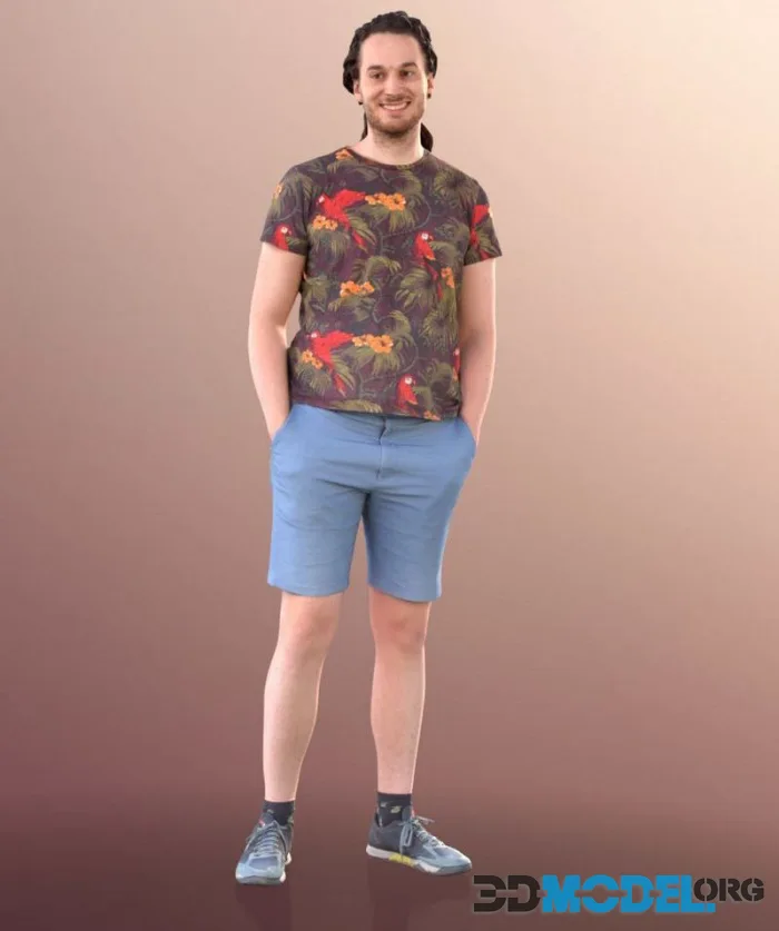 Casual Man Standing Hands In Pockets (PBR)
