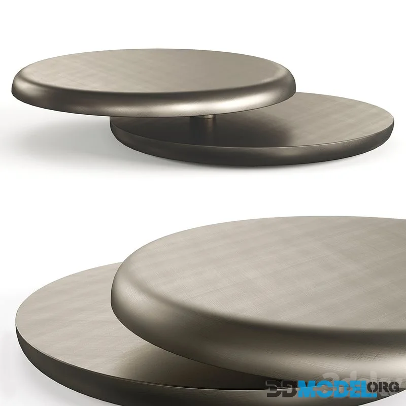 Cattelan Italia Yo-Yo Brushed Bronze Coffee Table