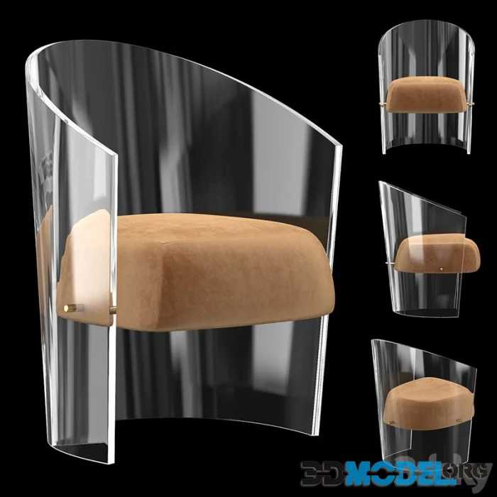 CHAHAN Plexiglass armchair