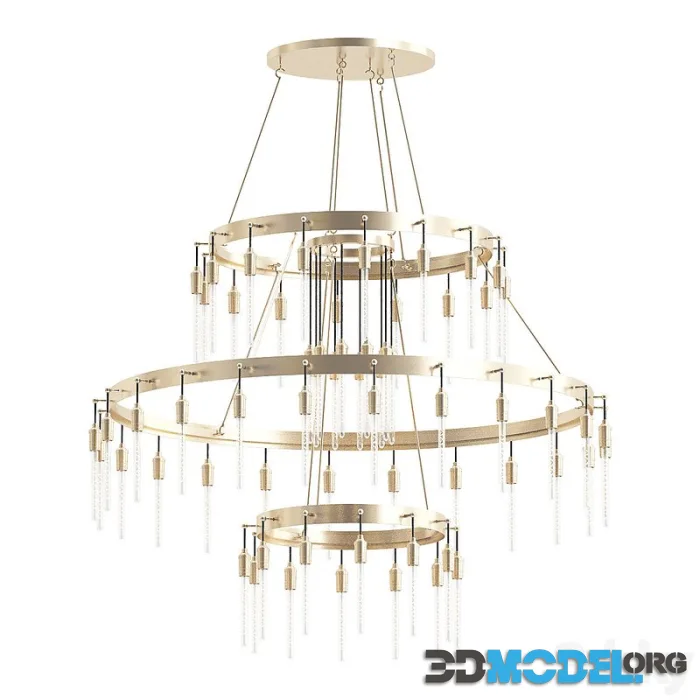 Chandelier AXIS by Romatti, 120, Brass