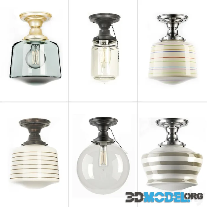 Collection of fixtures retro kitchen
