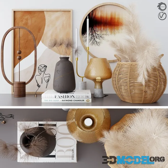 Decorative set 09-dried flower