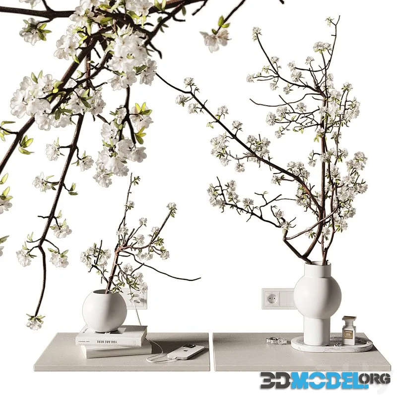 Decorative set on bedside table 2