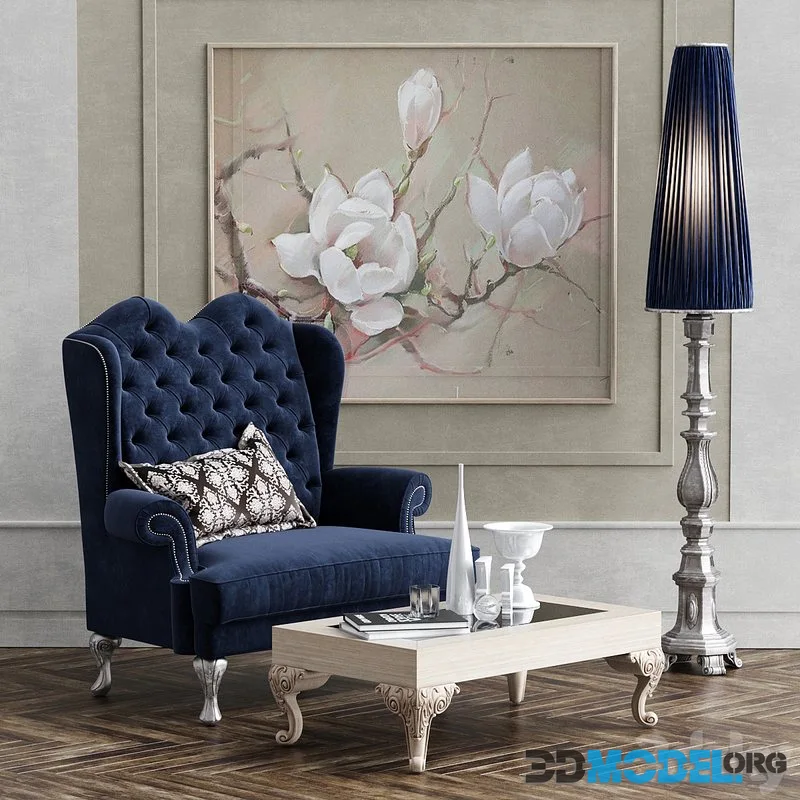 Dolfi Adelaide armchir. Floor lamp