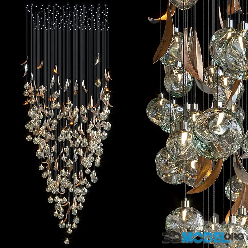 Droplight – Vargov Design (cascade chandelier)