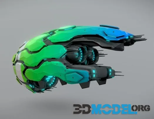 Fractured Spaceship (PBR)