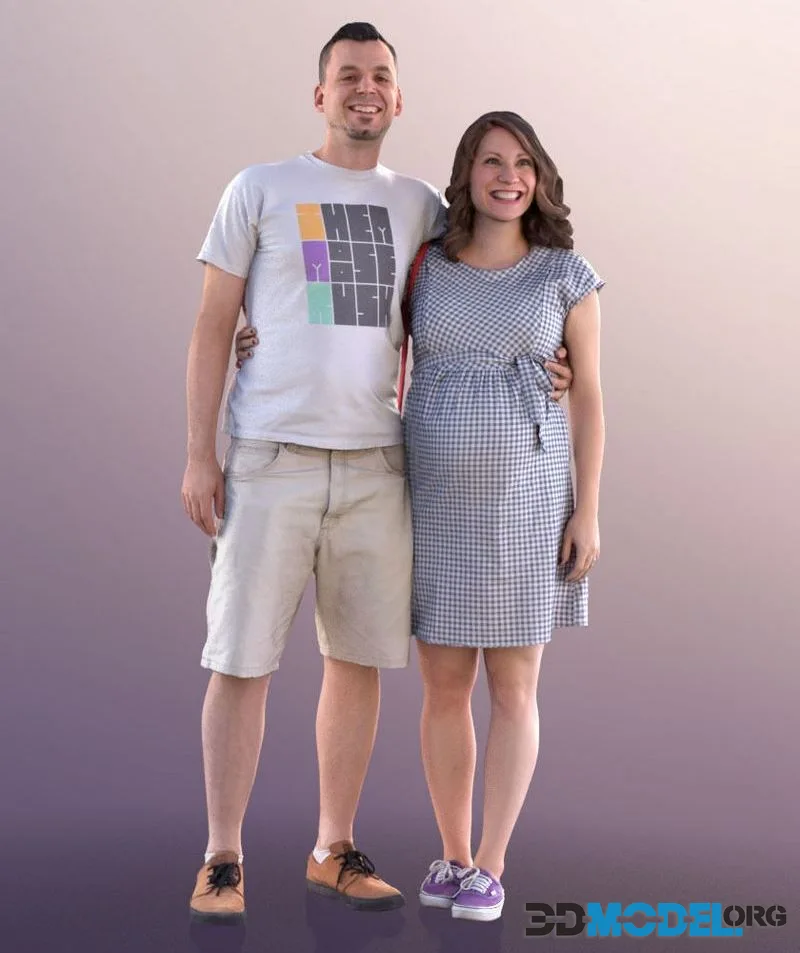 Happy Pregnant Couple (PBR)