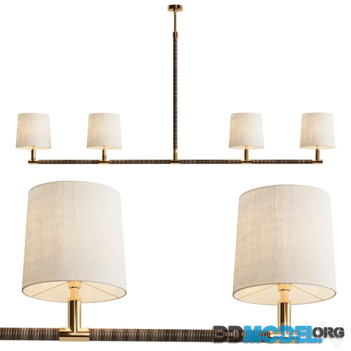 Holden Linear Pendant by Porta Romana