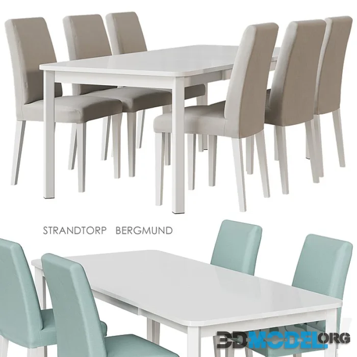 IKEA STRANDTORP BERGMUND Table and chairs