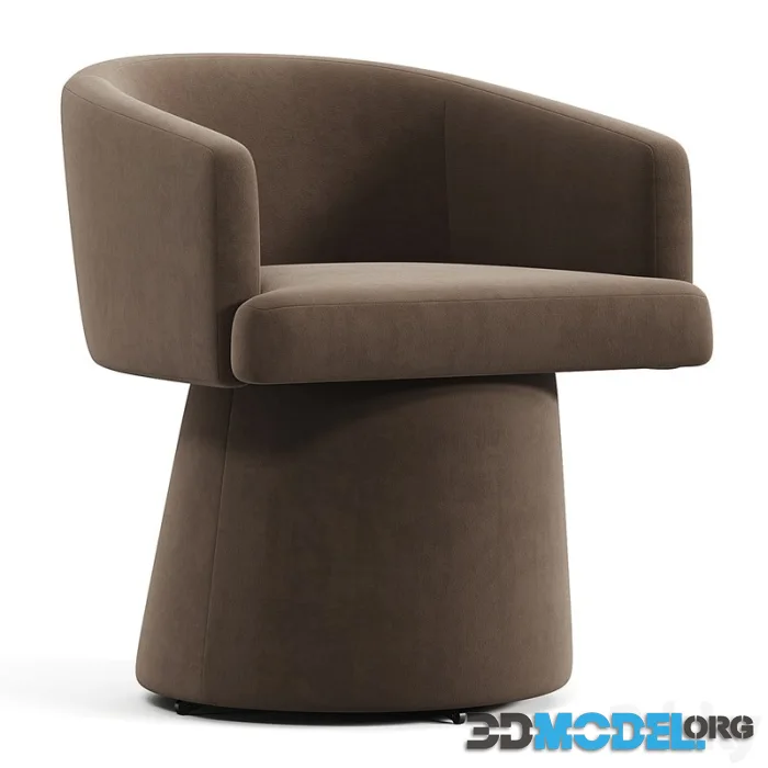Kristen Upcycled Chenille Rolling Desk Chair
