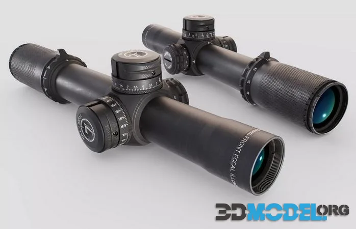 Leupold Mark 8 CQBSS 1-8x Low Power Variable Optic low-poly (PBR)