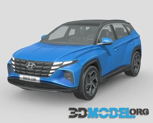 Low Poly Car   Hyundai Tucson 2021 (PBR)