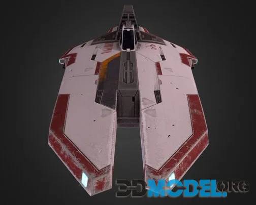 Low Poly Space Fighter (PBR)
