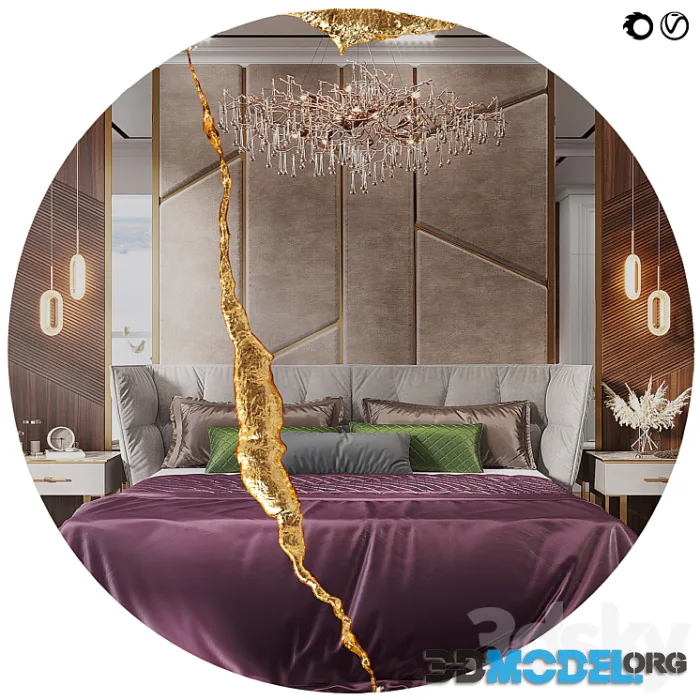 Lumiere Round II Mirror