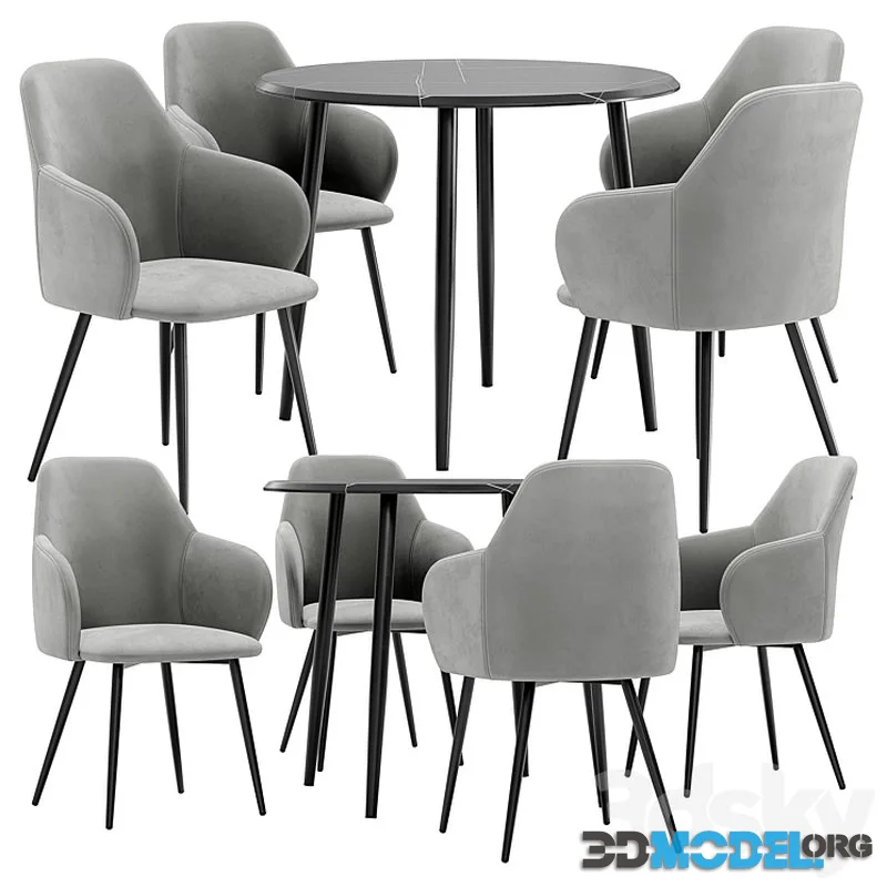 Madrid dining chair and Abilene table