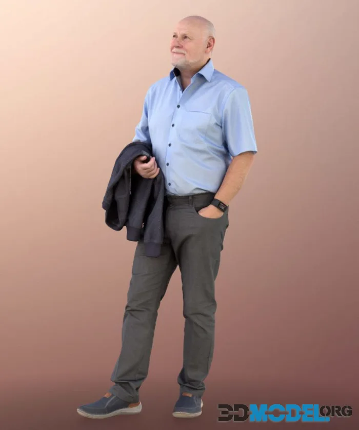Man business standing old elderly bald beard (PBR)