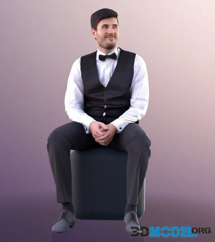 Man Sitting In Suit (PBR)