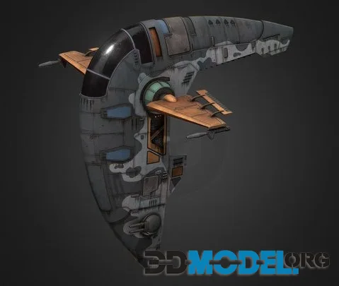 Mandal Motors Persuader Class Gunship_Patreon! (PBR)