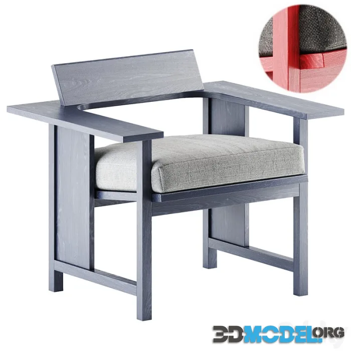 Mattiazzi MC10 Clerici Upholstered lounge chair