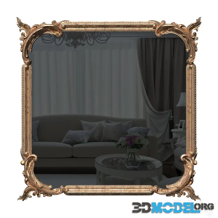 Mirror in a baguette