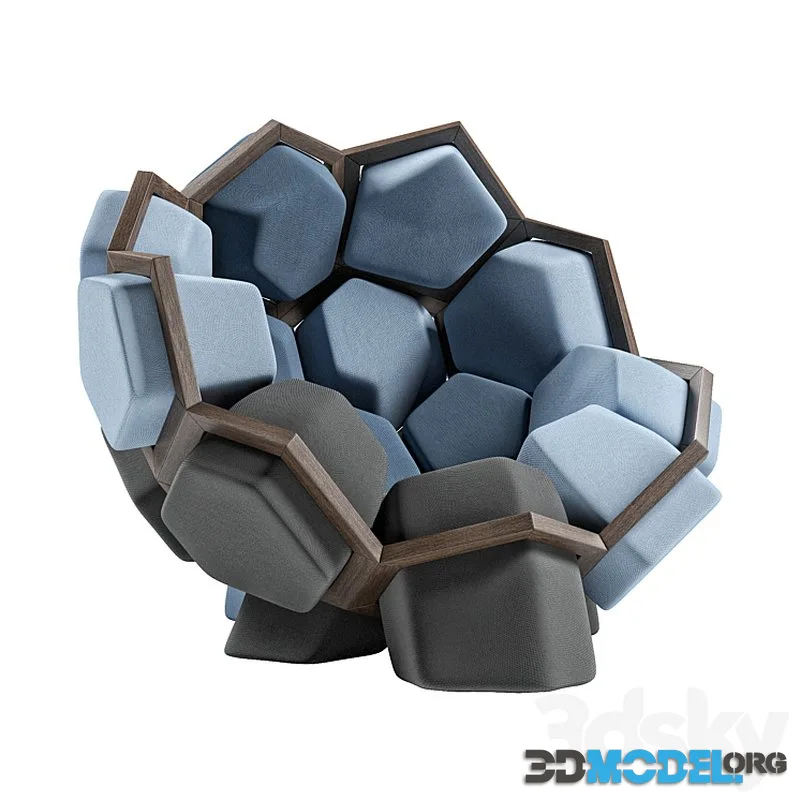 Modular armchair Quartz by Ctrlzak