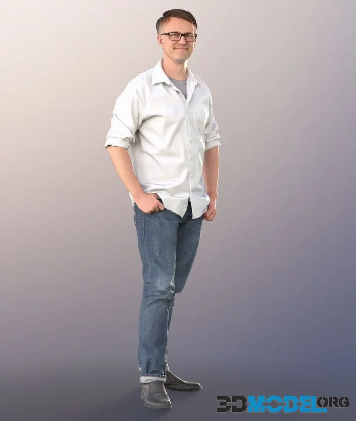 Office Worker Employee Standing (PBR)