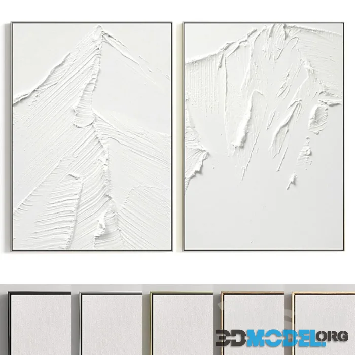 Plaster Two Photo Frame E 125