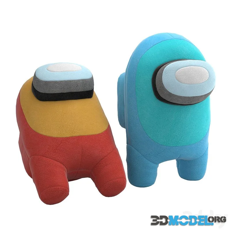 Plush toys based on the game Among Us