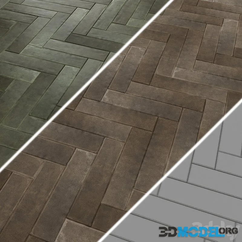 Porcelain stoneware tiles EQUIPE ARGILE 6x24.6 cm