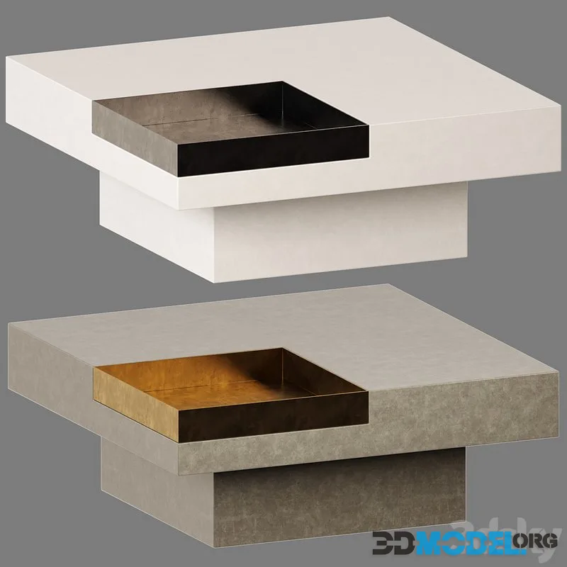 High Fashion Models Photos 2026.3D Model - Quill Coffee Table By High Fashion Home