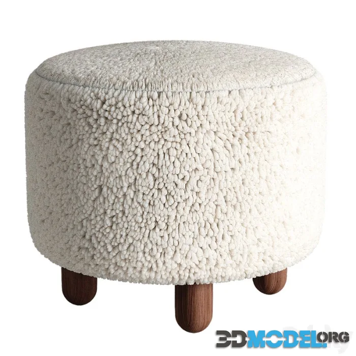 Raley Upholstered Ottoman by Pottery Barn