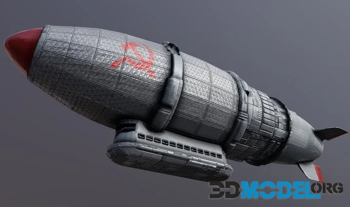 Red Alert Airship (Inspired By Kirov Airship) (PBR)