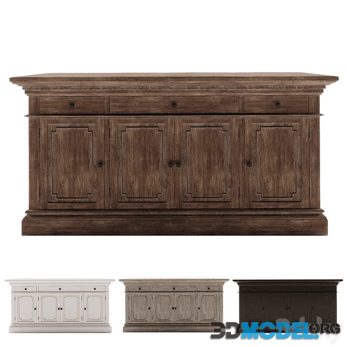 Restoration Hardware St James Panel 65 Media Console