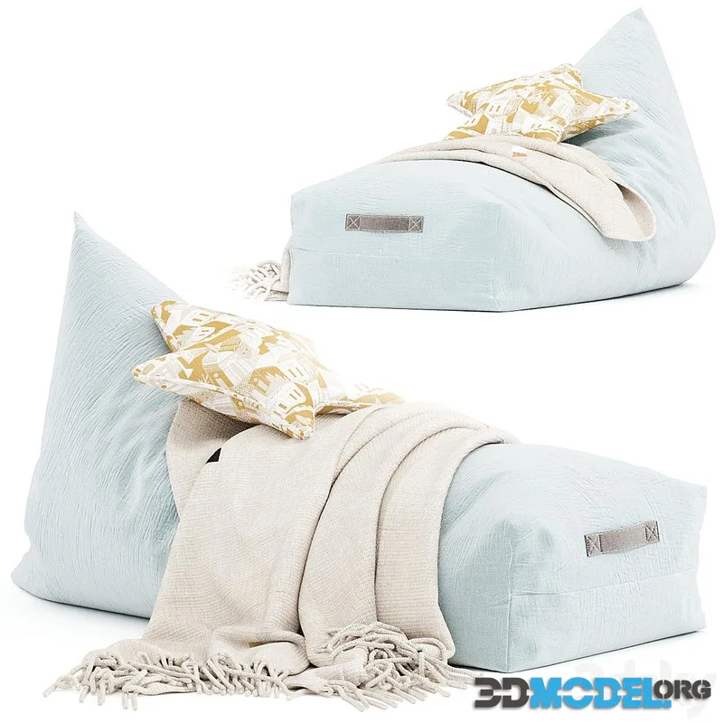 Riviera Blue Oasis Bean Bag
