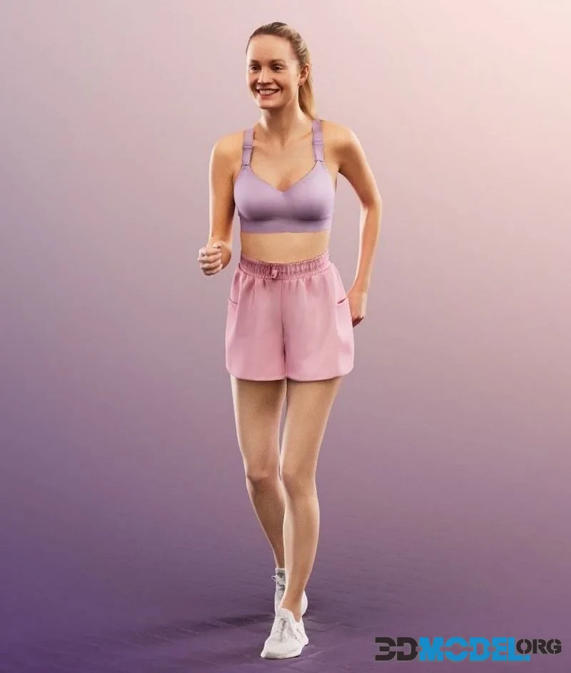 Running Athletic Woman (PBR)