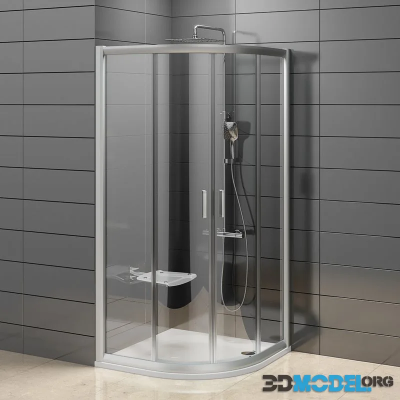 Semi-circular shower Ravak Rapier