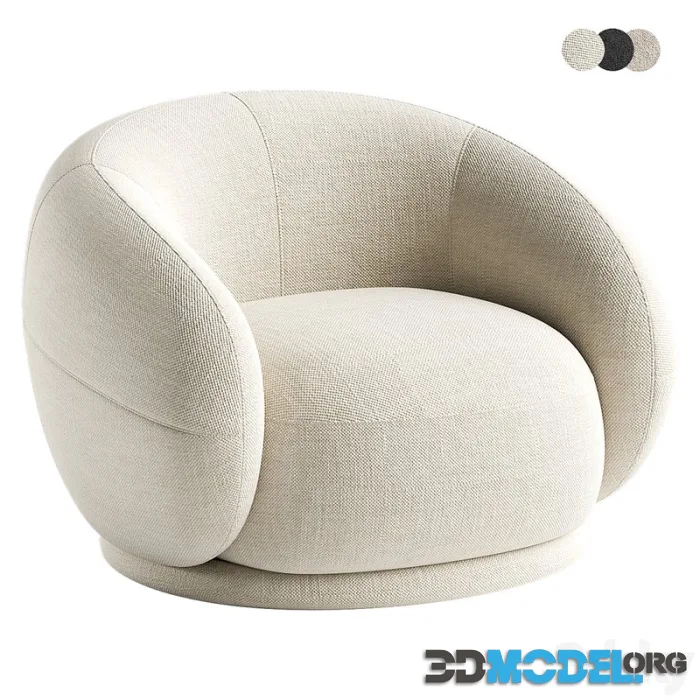 Sicily Occasional Chair in Mohair