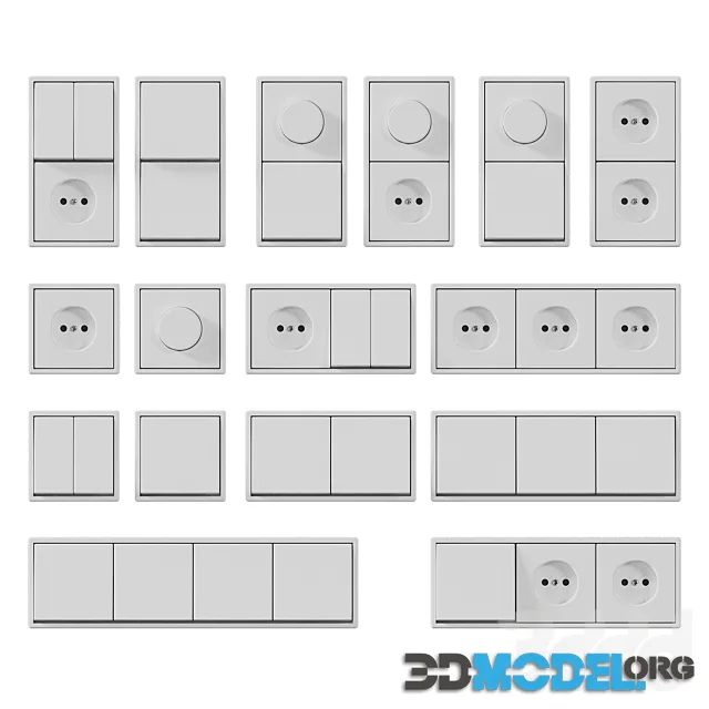 Sockets and Switches JUNG Les Couleurs