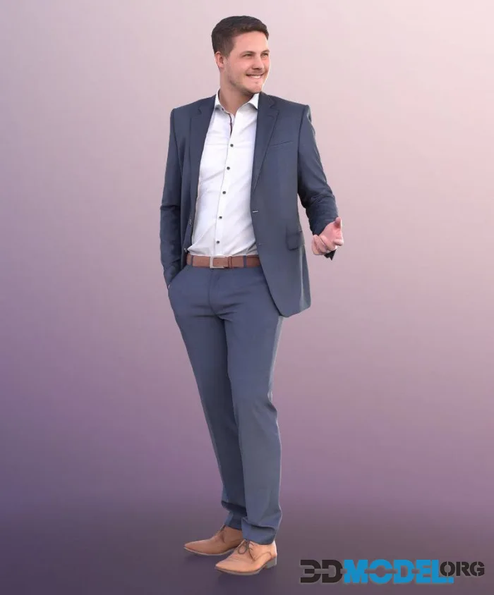 Standing Business Man Talking (PBR)