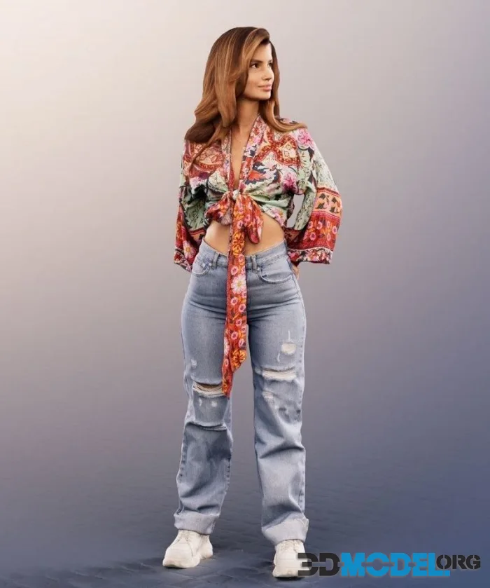 Standing Casual Mediterranean Woman (PBR)