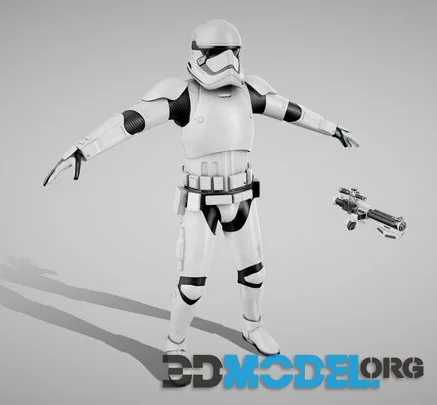 Star Wars First Order Stormtrooper Light (PBR)