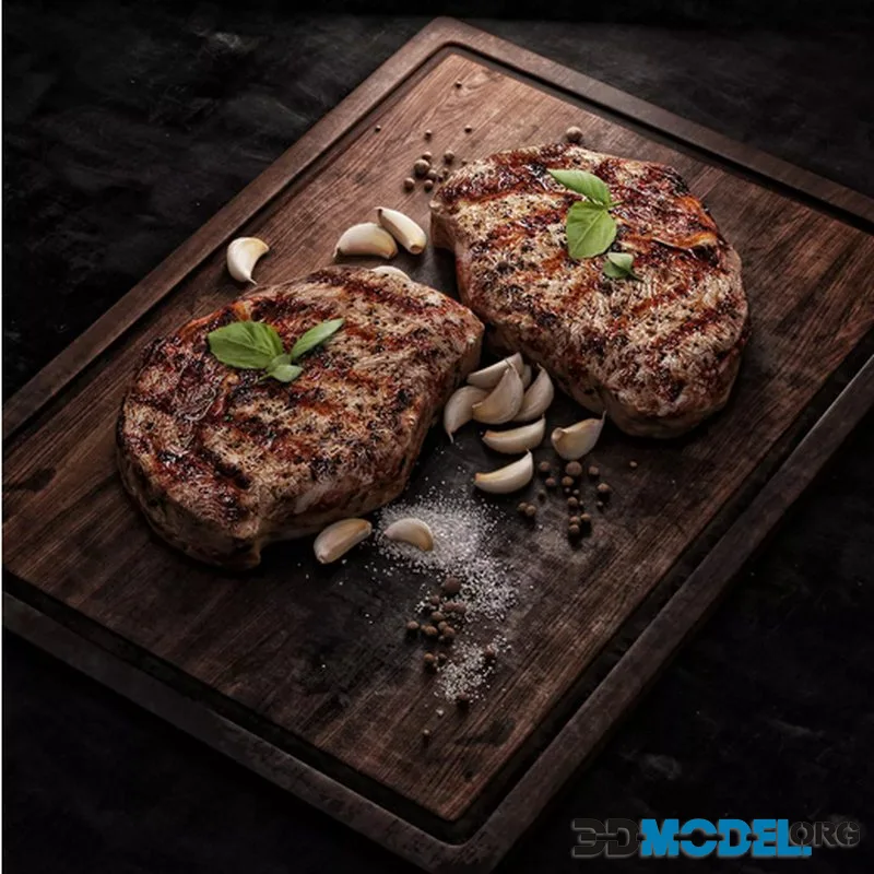 Steak on the board