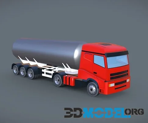 Tanker Truck Lowpoly (PBR)