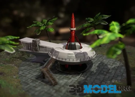 Thunderbirds III And Tracy's Roundhouse (PBR)