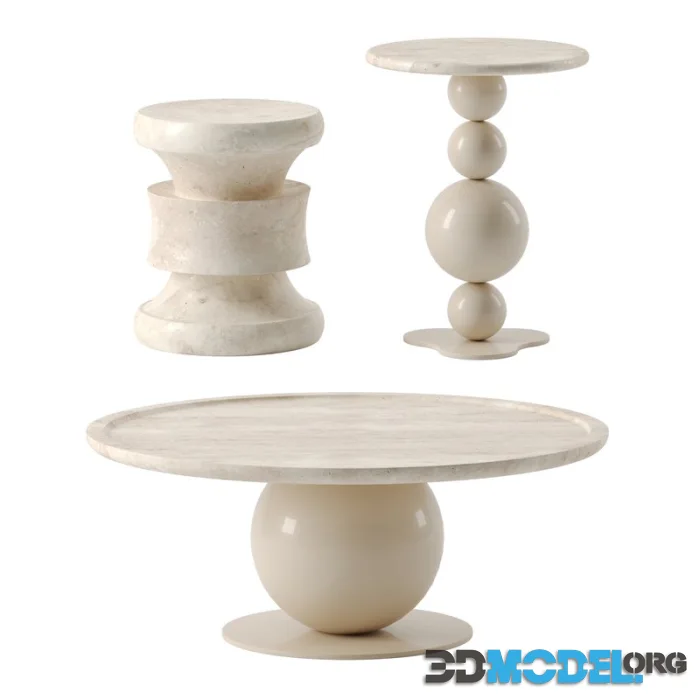 Umbra tables by Le Berre Vevaud