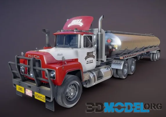 Vintage Tanker Truck (PBR)