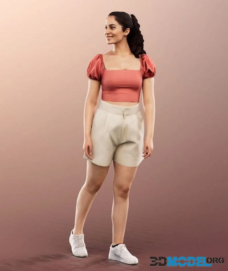 Walking Woman In Summer Outfit (PBR)