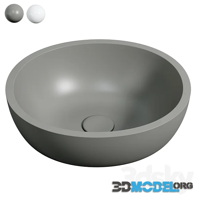 Waskom Solid Surface Asti Grigio